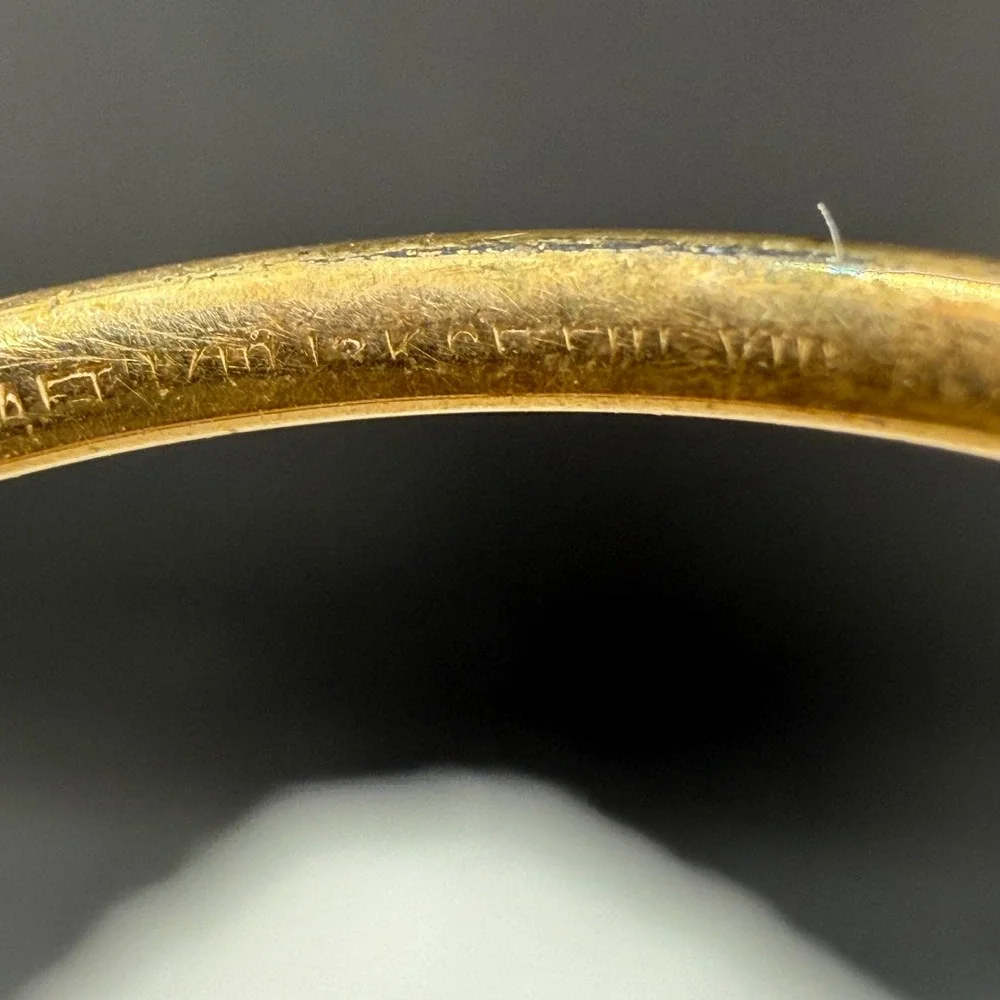 Vintage ArtCraft Eyeglasses Gold Filled Round Engraved Ful-Vue Frames